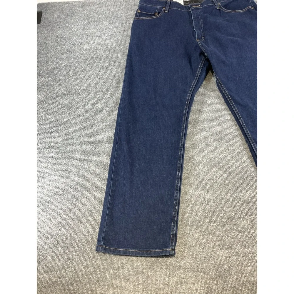 Wrangler Authentics Jeans 38x29 Men's Dark Wash Straight Leg Denim Pants New